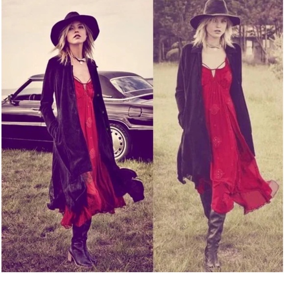 Free People Blue Moon Chiffon Maxi Dress - Picture 4 of 5